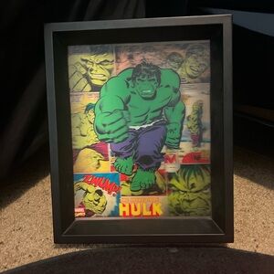 The Incredible Hulk-Marvel Comics-3D Framed Picture Shadowbox